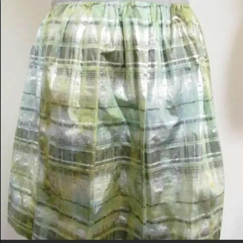 J Crew collection metallic swing skirt